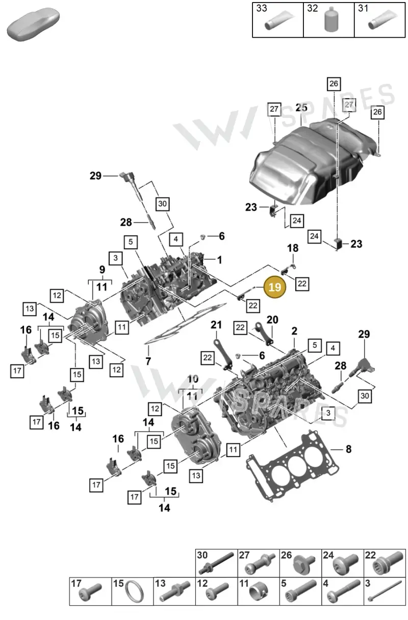 PAC103390 — Porsche Panamera (2023-2025) diagram p58103010, position 19