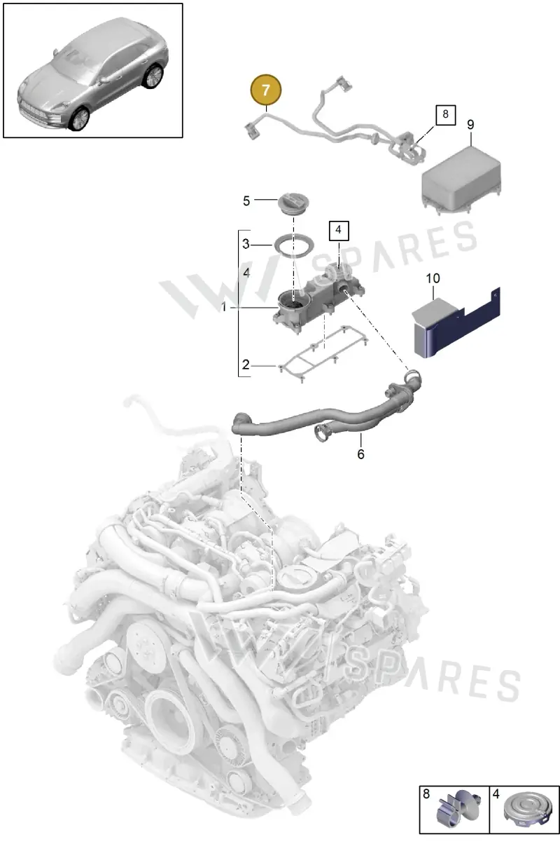PAC103732 — Porsche Macan (2018-2022) diagram p52000075, position 7