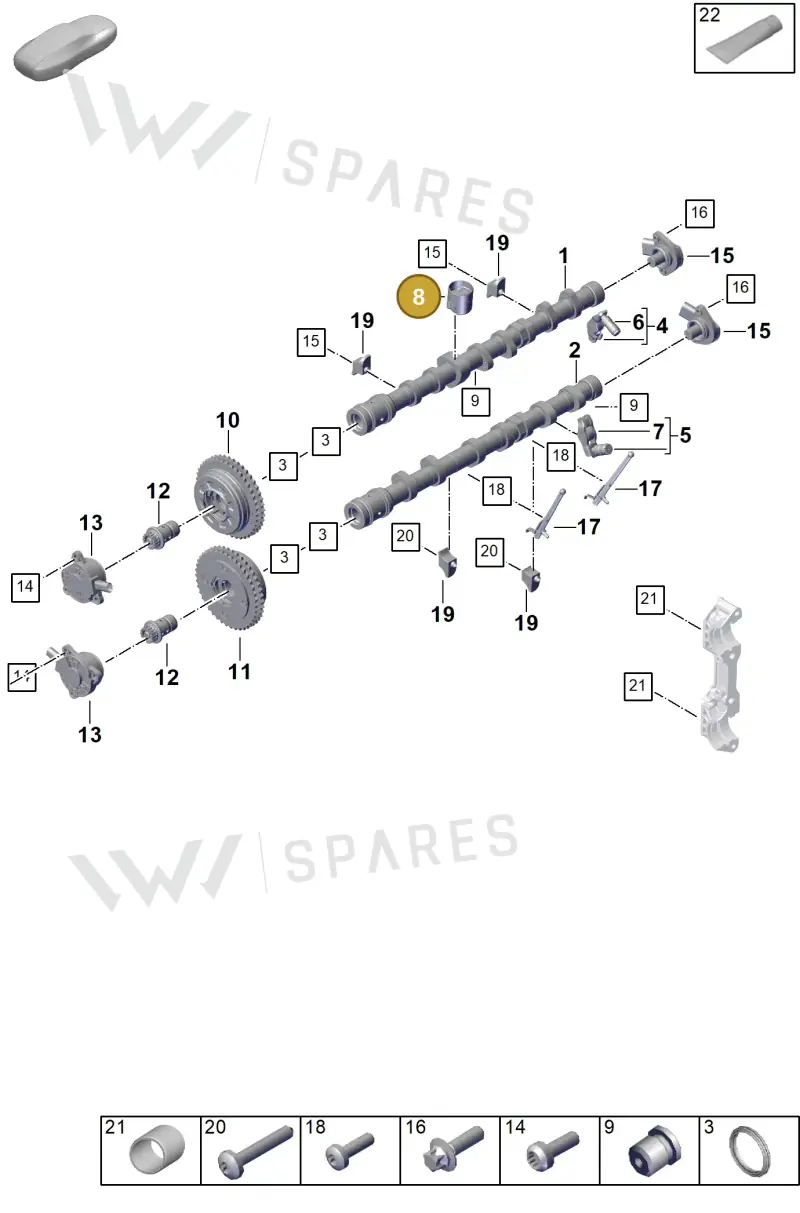 PAC109311 — Porsche 911 (2024-2025) diagram p63103150, position 8