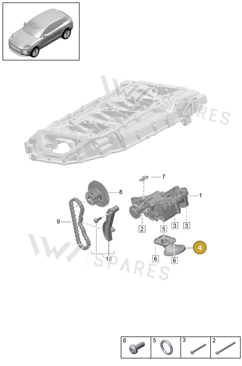 PAC115251A — Porsche Macan (2018-2022) diagram p52000102, position 4
