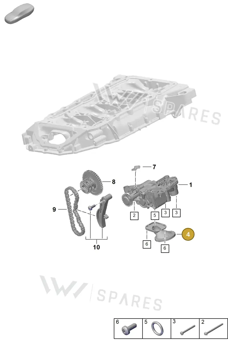 PAC115251A — Porsche Cayenne Coupe (2023-2023) diagram p60104000, position 4