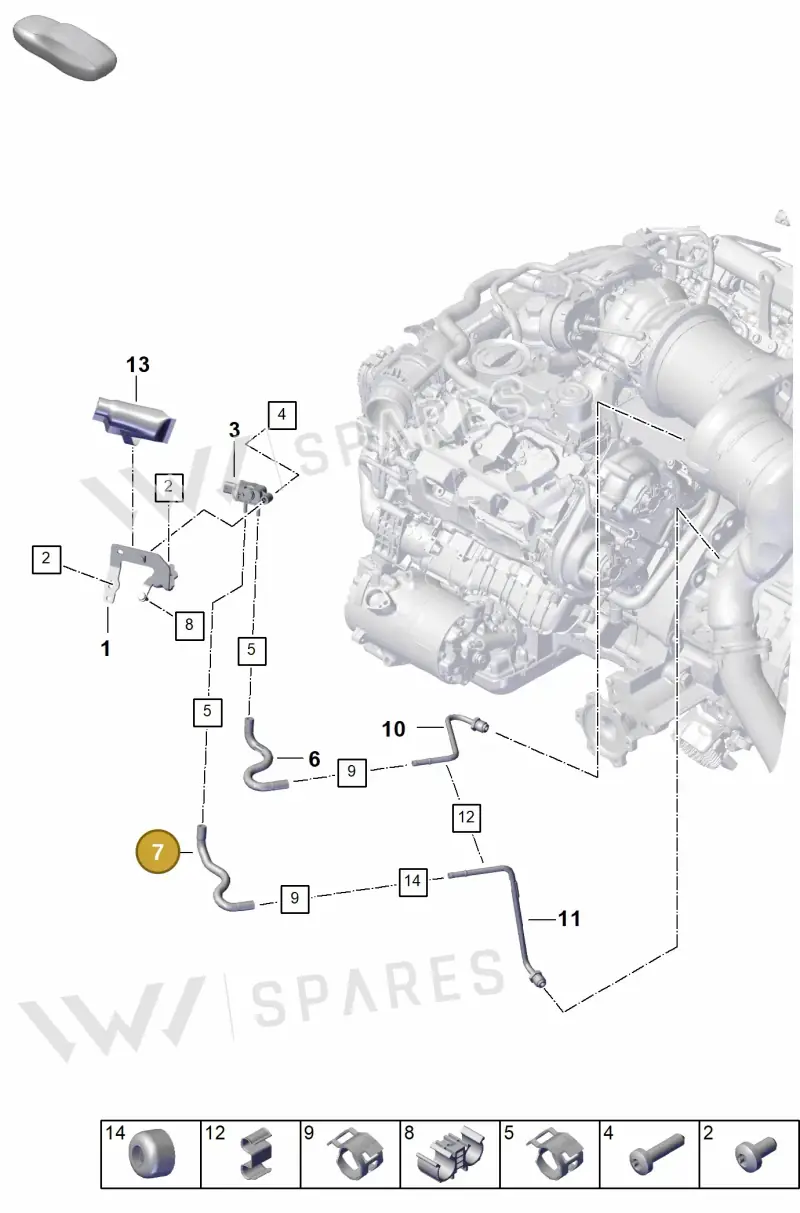PAC131850C — Porsche Cayenne Coupe (2023-2023) diagram p60202310, position 7