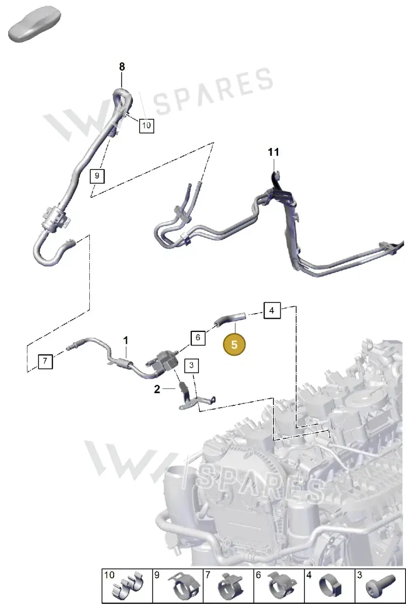 PAC133514B — Porsche Cayenne Coupe (2023-2023) diagram p60107300, position 5
