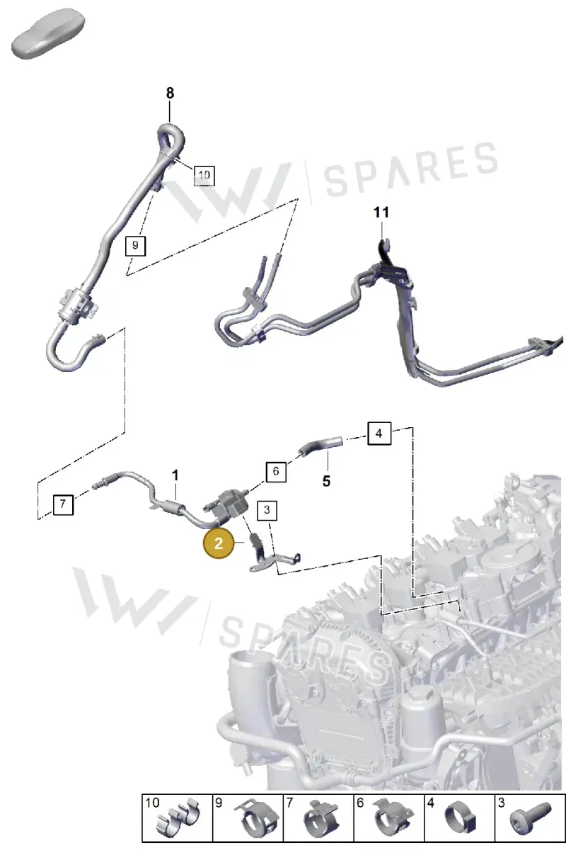 PAC133519 — Porsche Cayenne Coupe (2023-2023) diagram p60107300, position 2