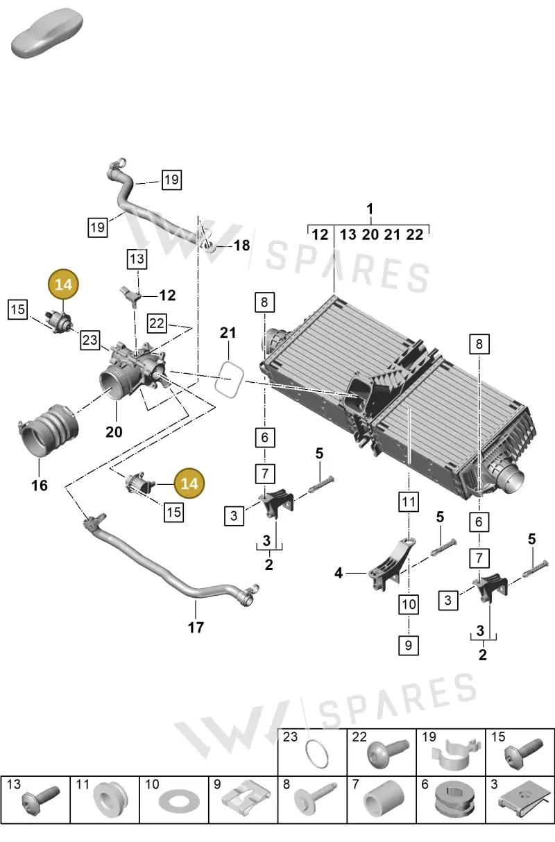 PAC145710 — Porsche 992 Sport Classic (2020-) diagram p57107200, position 14