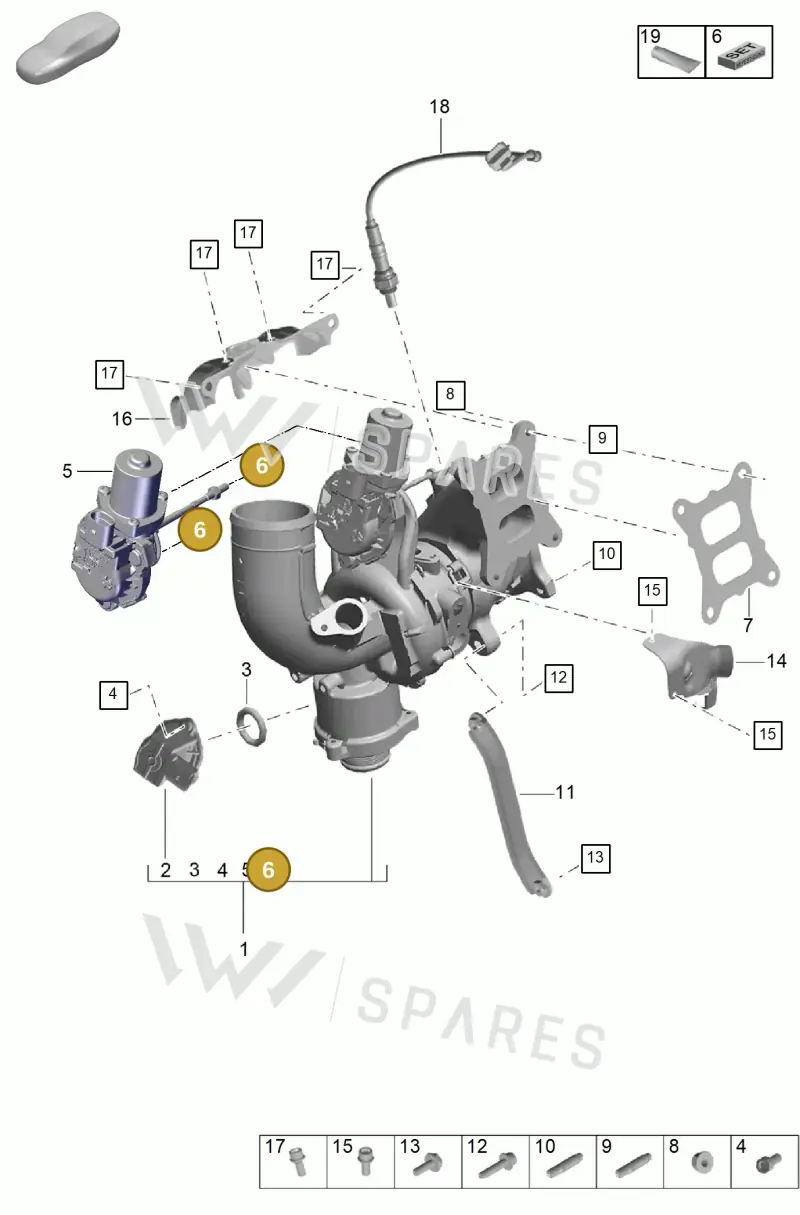 PAC198129 — Porsche Macan (2018-2022) diagram p52000123, position 6