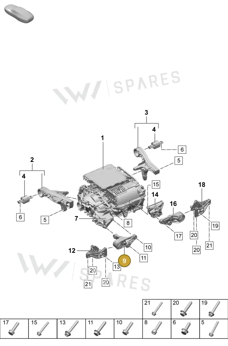 PAC199181 — Porsche Macan (2024-2024) diagram p61151100, position 9
