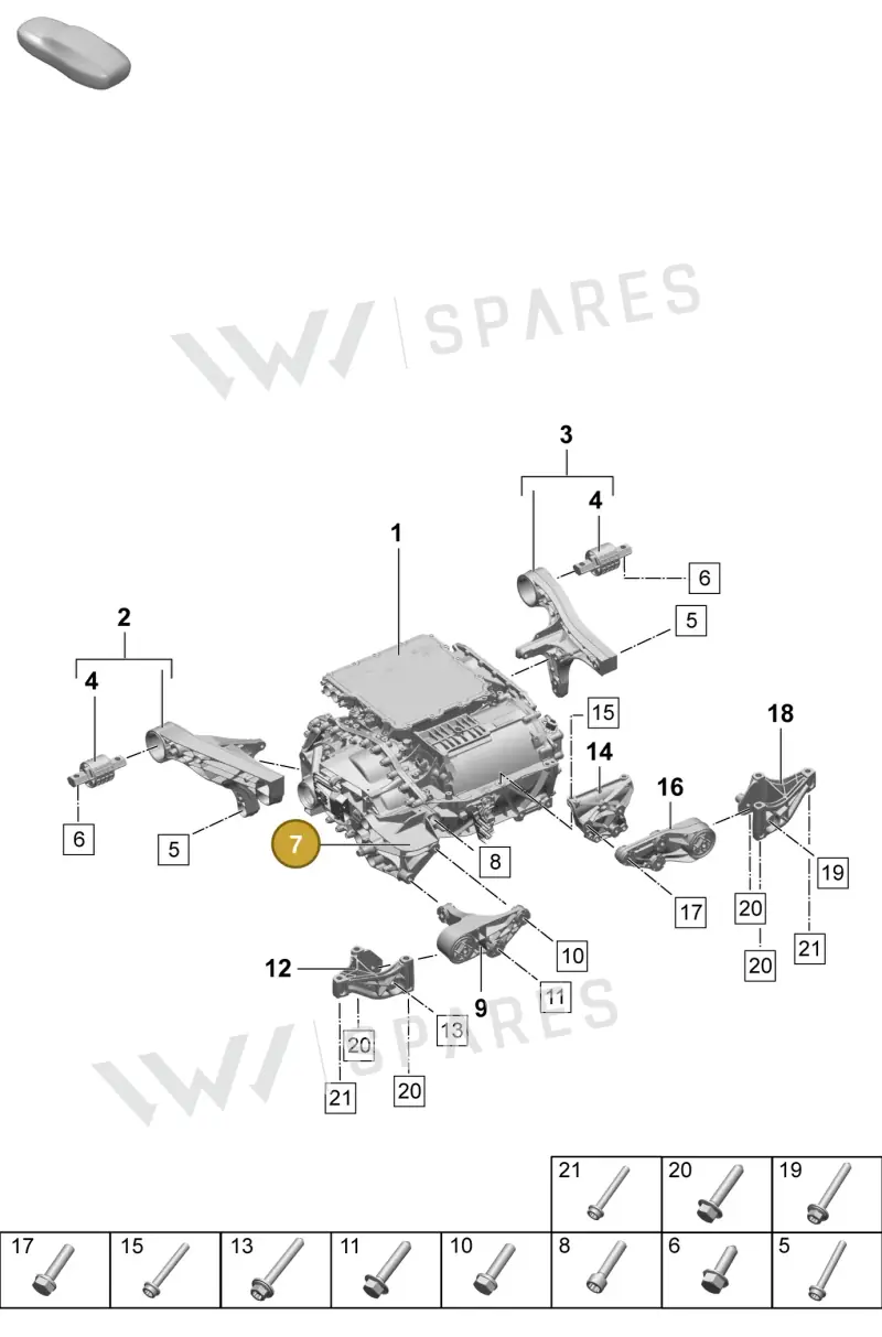 PAC199185B — Porsche Macan (2024-2024) diagram p61151100, position 7