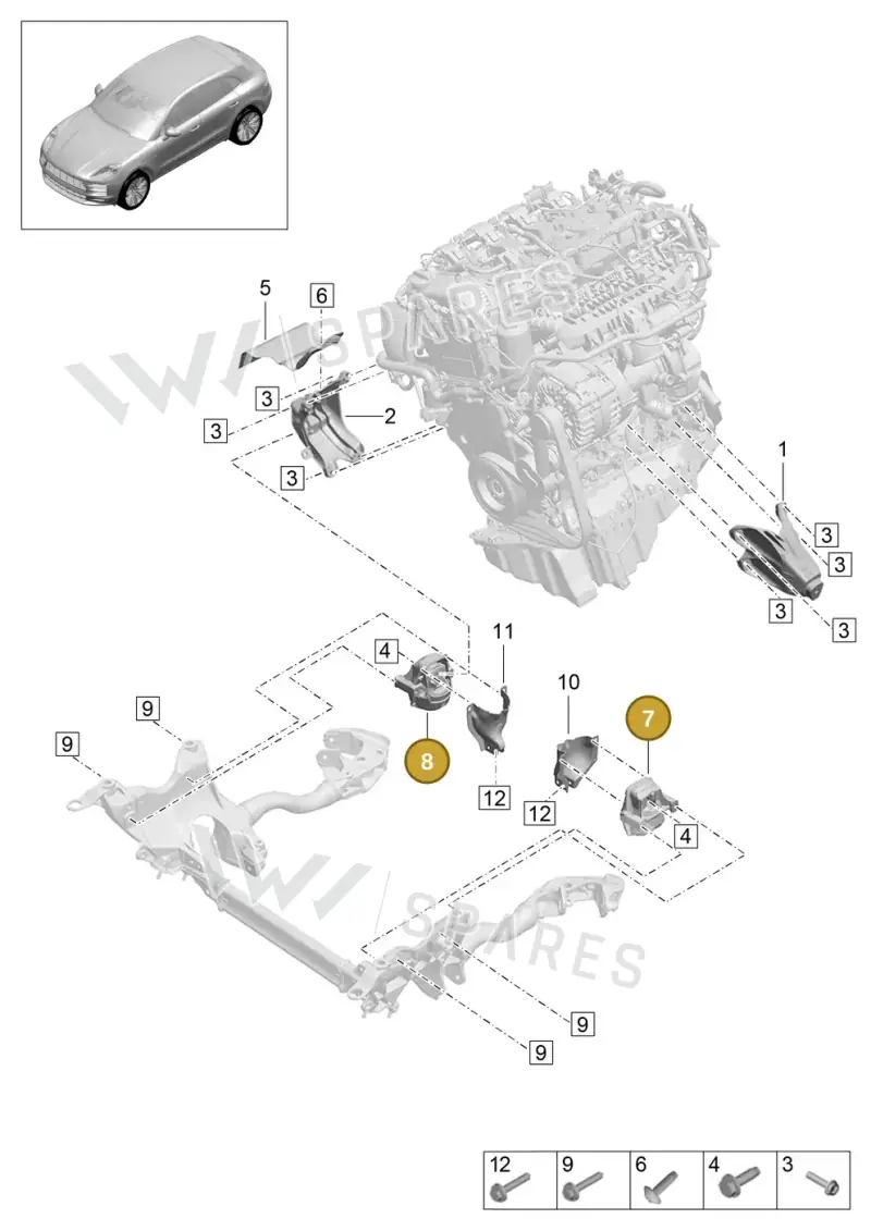 PAC199381B — Porsche Macan (2018-2022) diagram p52109020, position 7+8