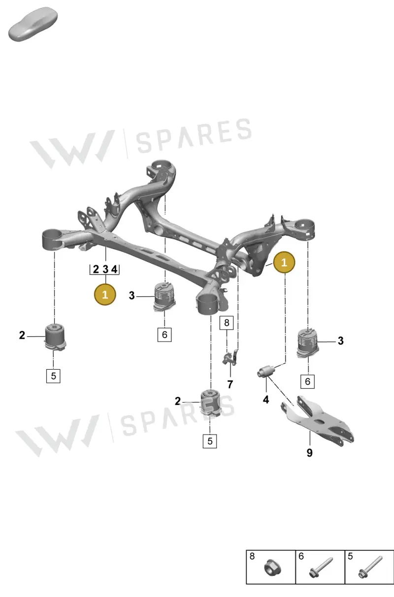 PAC505235B — Porsche Macan (2024-2024) diagram p61501000, position 1