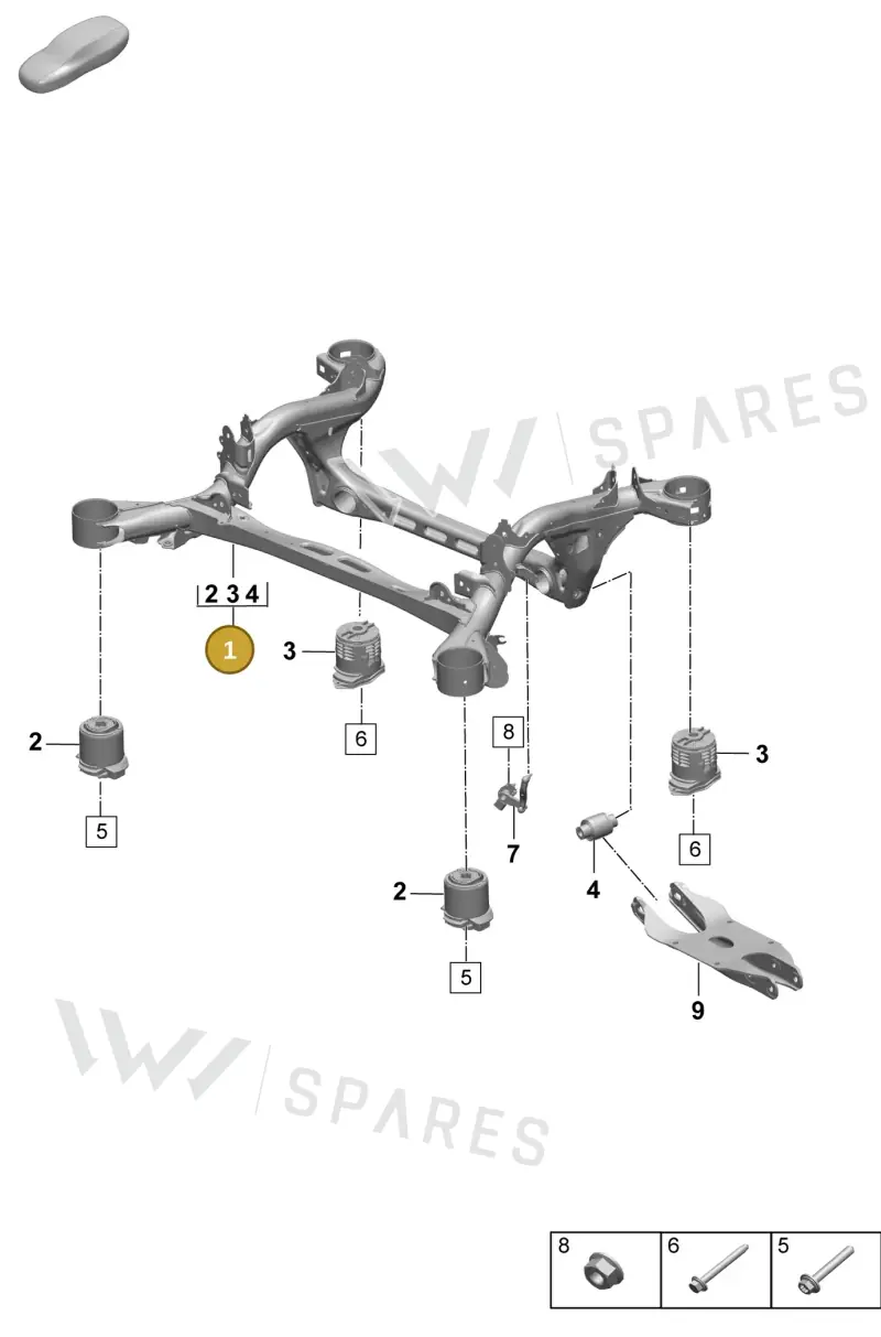 PAC505235C — Porsche Macan (2024-2024) diagram p61501000, position 1