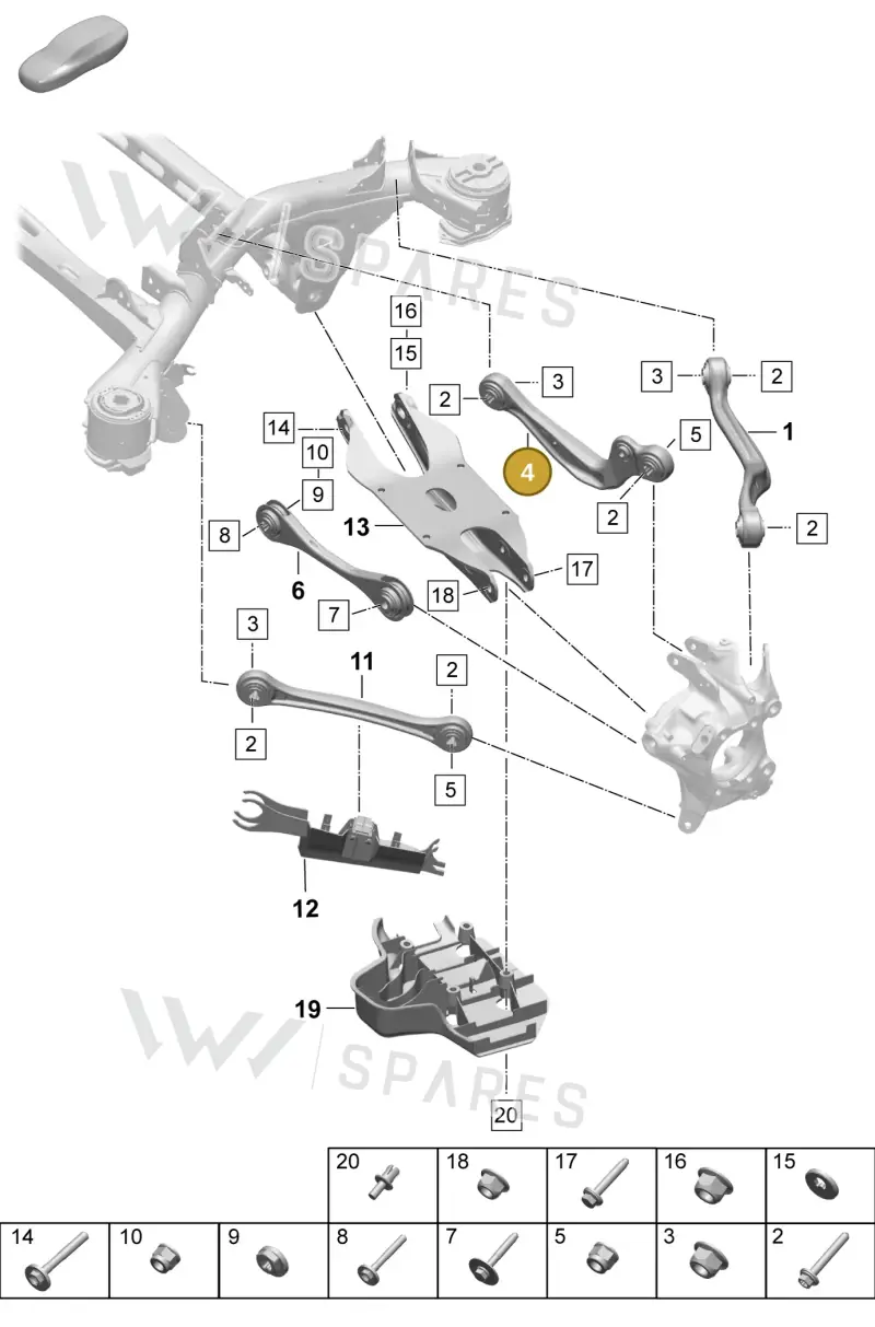 PAC505291 — Porsche Macan (2024-2024) diagram p61501050, position 4