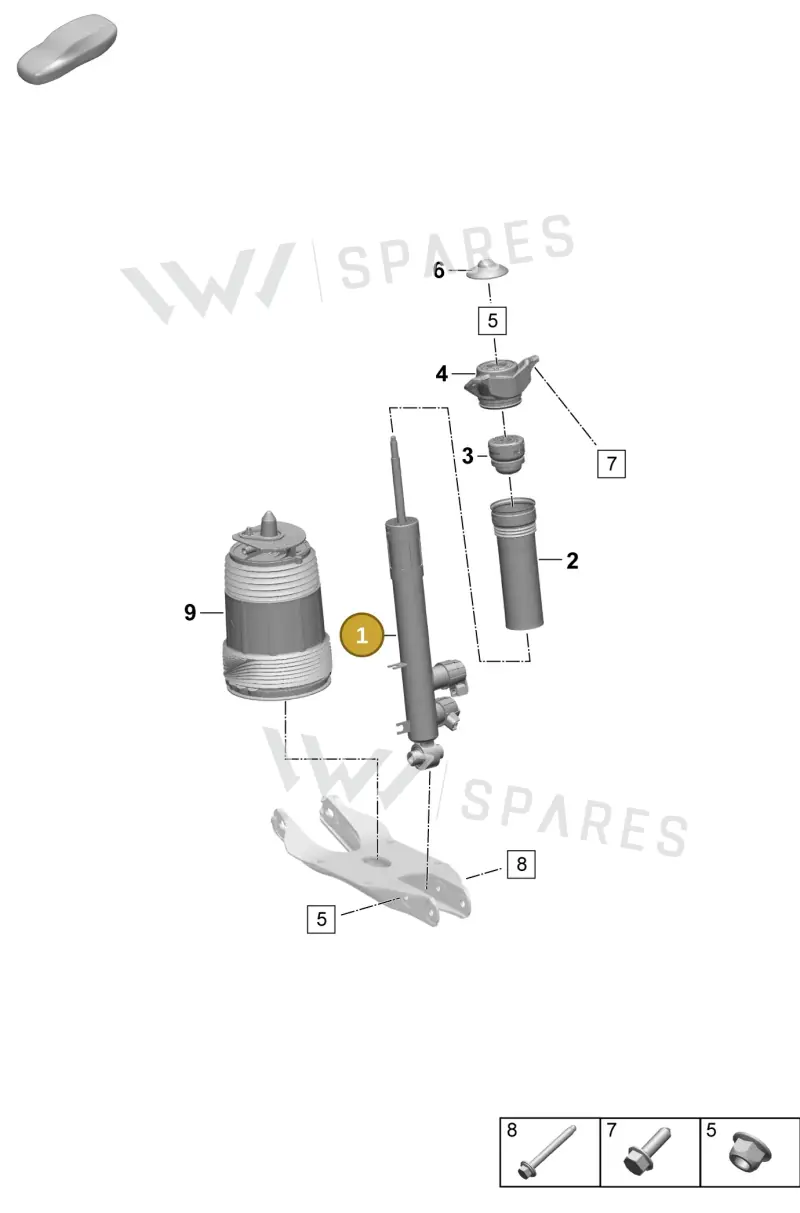 PAC513027 — Porsche Macan (2024-2024) diagram p61502000, position 1