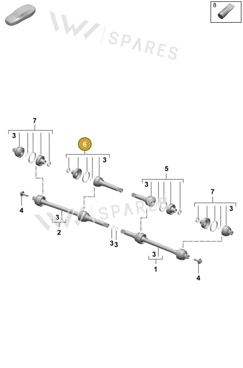 PAC598080 — Porsche Macan (2024-2024) diagram p61501100, position 6