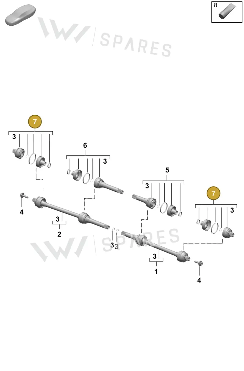 PAC598081 — Porsche Macan (2024-2024) diagram p61501100, position 7