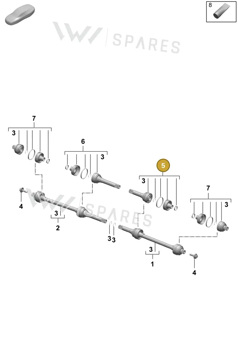 PAC598082 — Porsche Macan (2024-2024) diagram p61501100, position 5