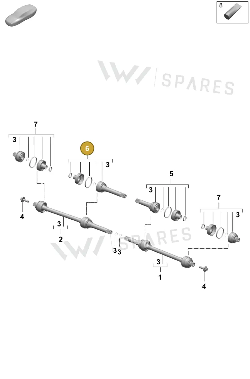 PAC598083 — Porsche Macan (2024-2024) diagram p61501100, position 6