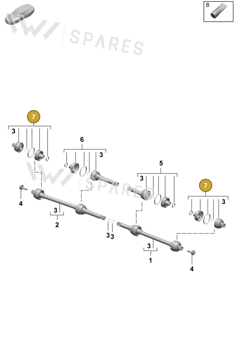 PAC598084 — Porsche Macan (2024-2024) diagram p61501100, position 7