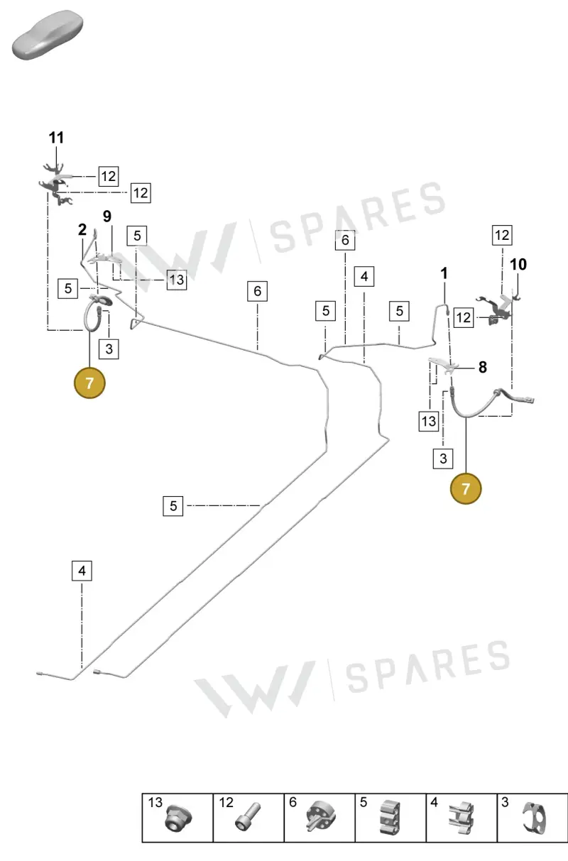 PAC611775B — Porsche Macan (2024-2024) diagram p61604020, position 7