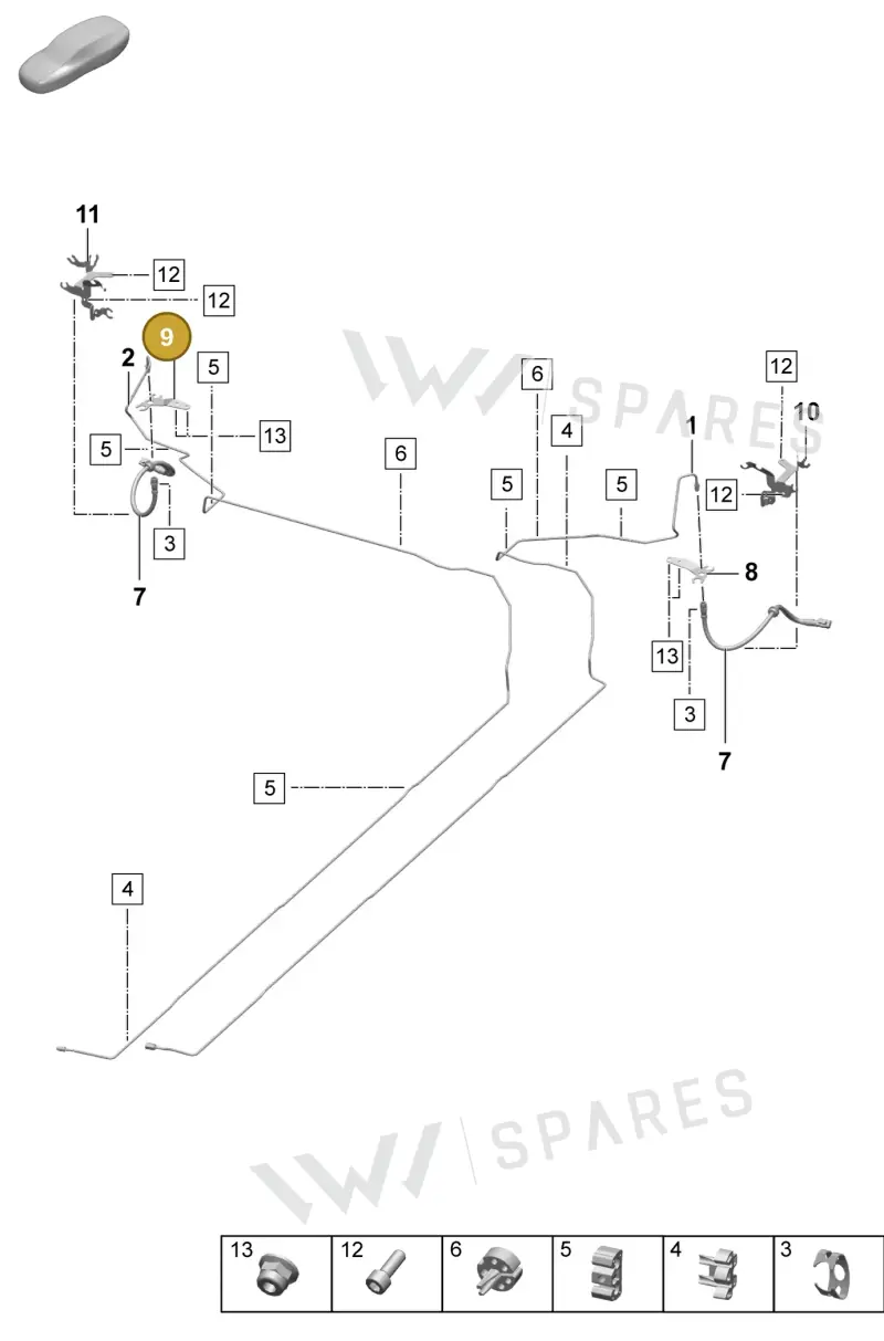 PAC611848 — Porsche Macan (2024-2024) diagram p61604020, position 9