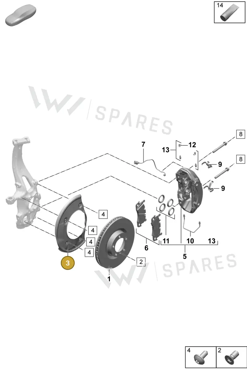 PAC615311D — Porsche Macan (2024-2024) diagram p61602000, position 3