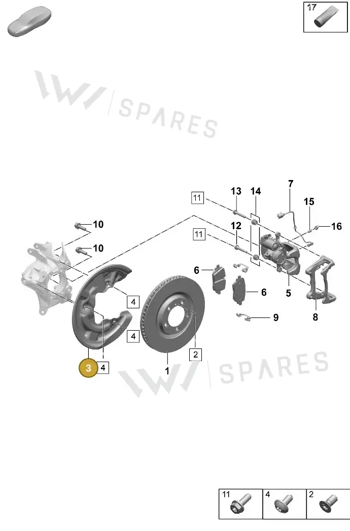 PAC615612A — Porsche Macan (2024-2024) diagram p61603100, position 3