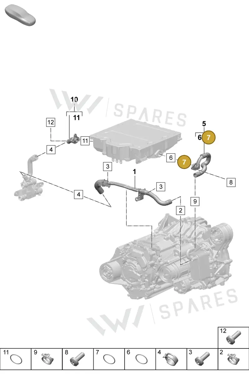 PAC901219A — Porsche Macan (2024-2024) diagram p61151010, position 7