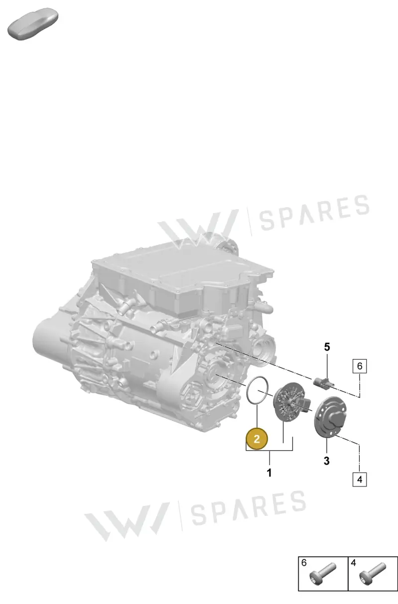 PAC901252 — Porsche Macan (2024-2024) diagram p61153000, position 2