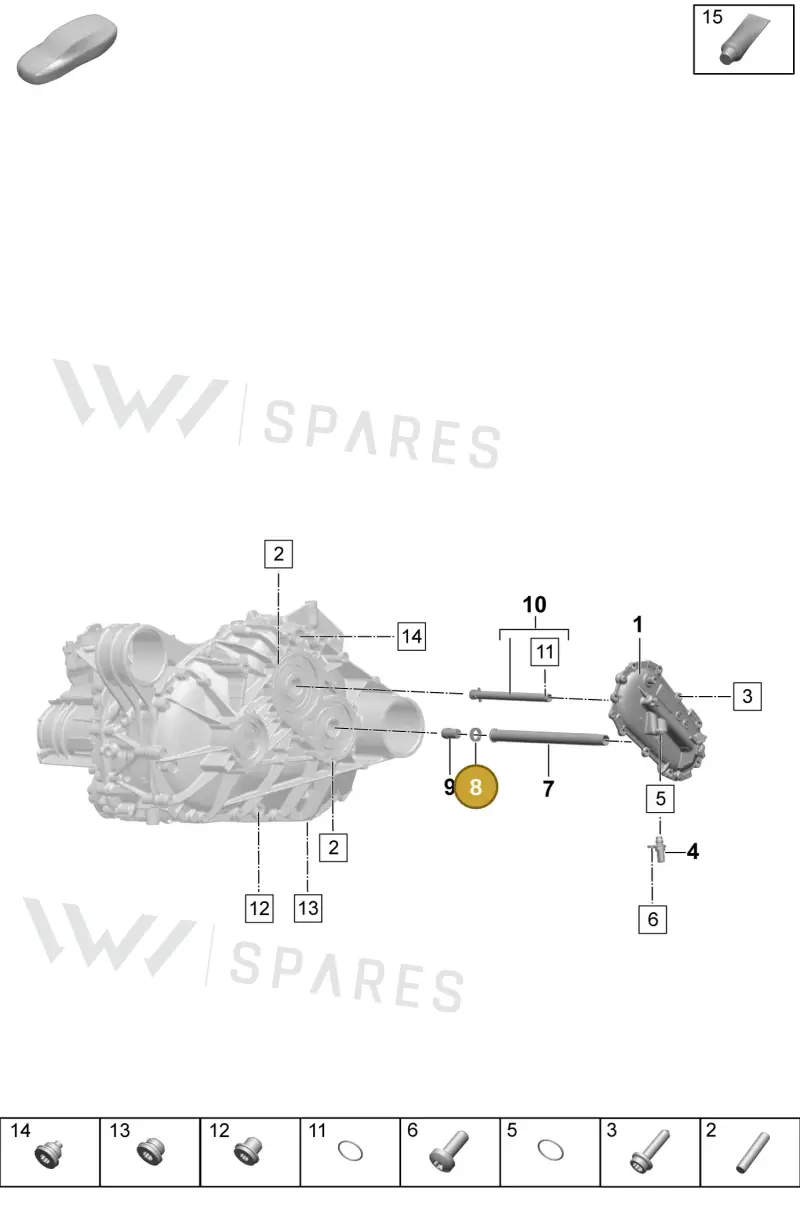 PAC901315 — Porsche Macan (2024-2024) diagram p61354105, position 8