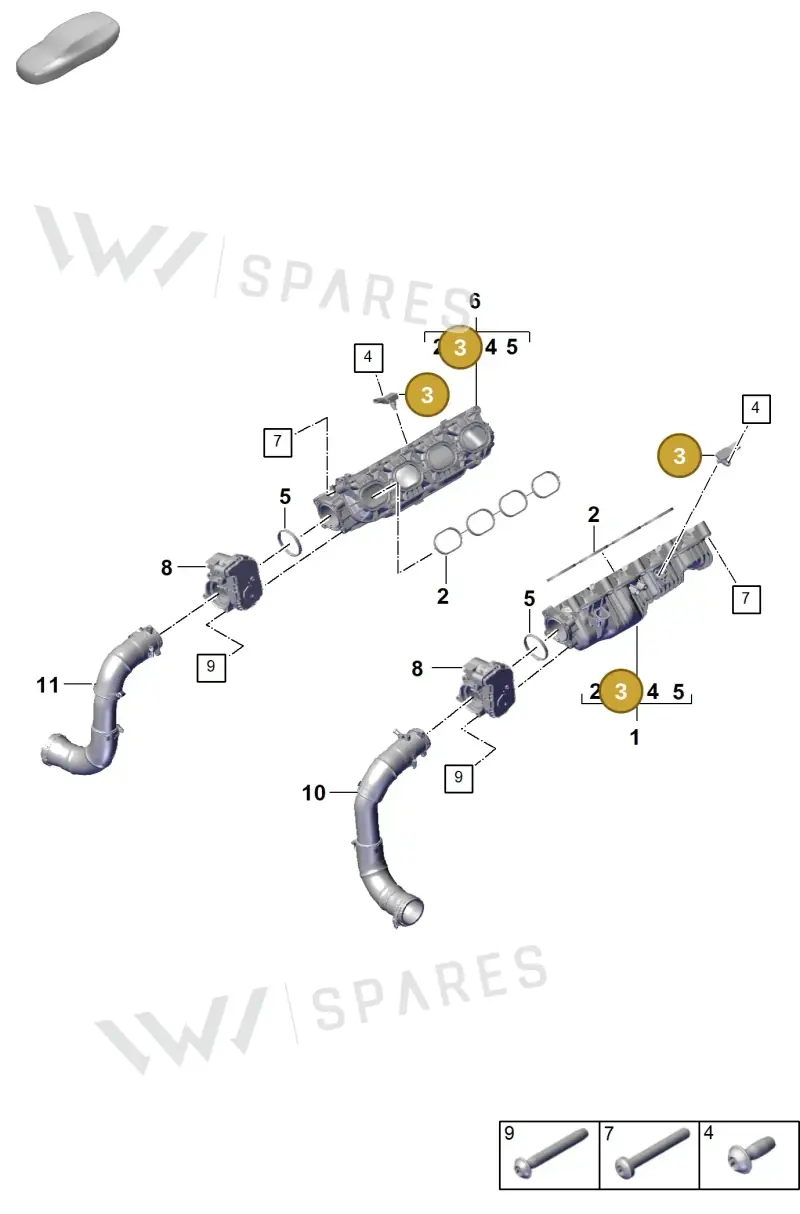 PAC906051E — Porsche Panamera (2023-2025) diagram p62107100, position 3