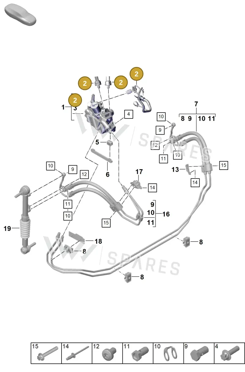 PAC906054E — Porsche 911 (2024-2025) diagram p63402200, position 2