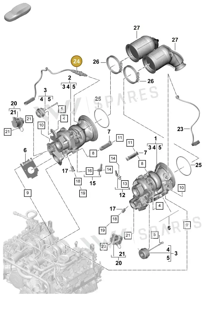 PAC906265B — Porsche Panamera (2023-2025) diagram p58202010, position 24