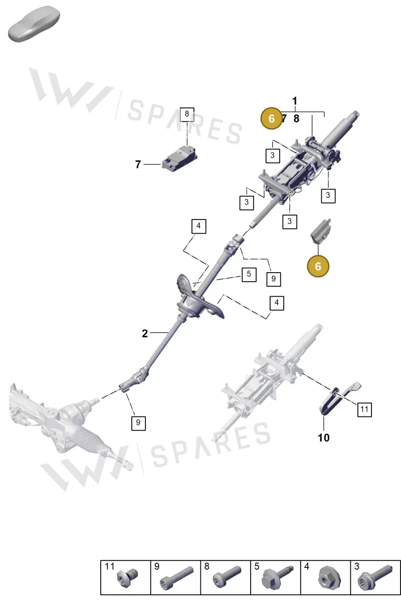 PAC907705 — Porsche Cayenne Coupe (2023-2023) diagram p60403300, position 6