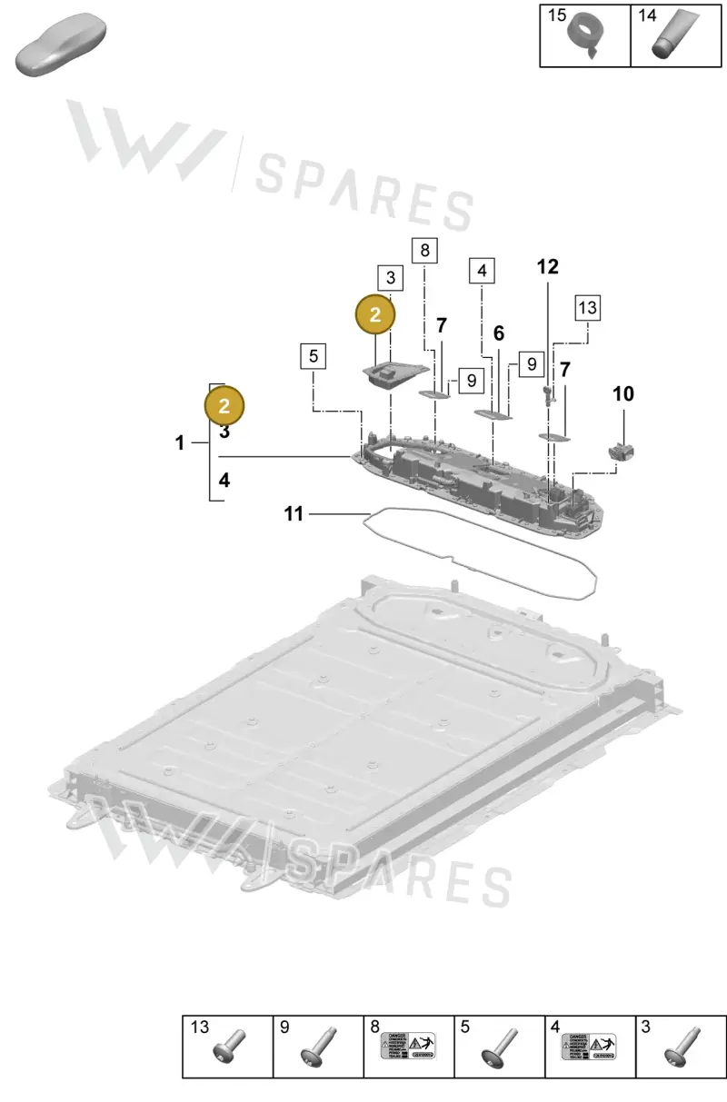 PAC915234D — Porsche Macan (2024-2024) diagram p61251010, position 2