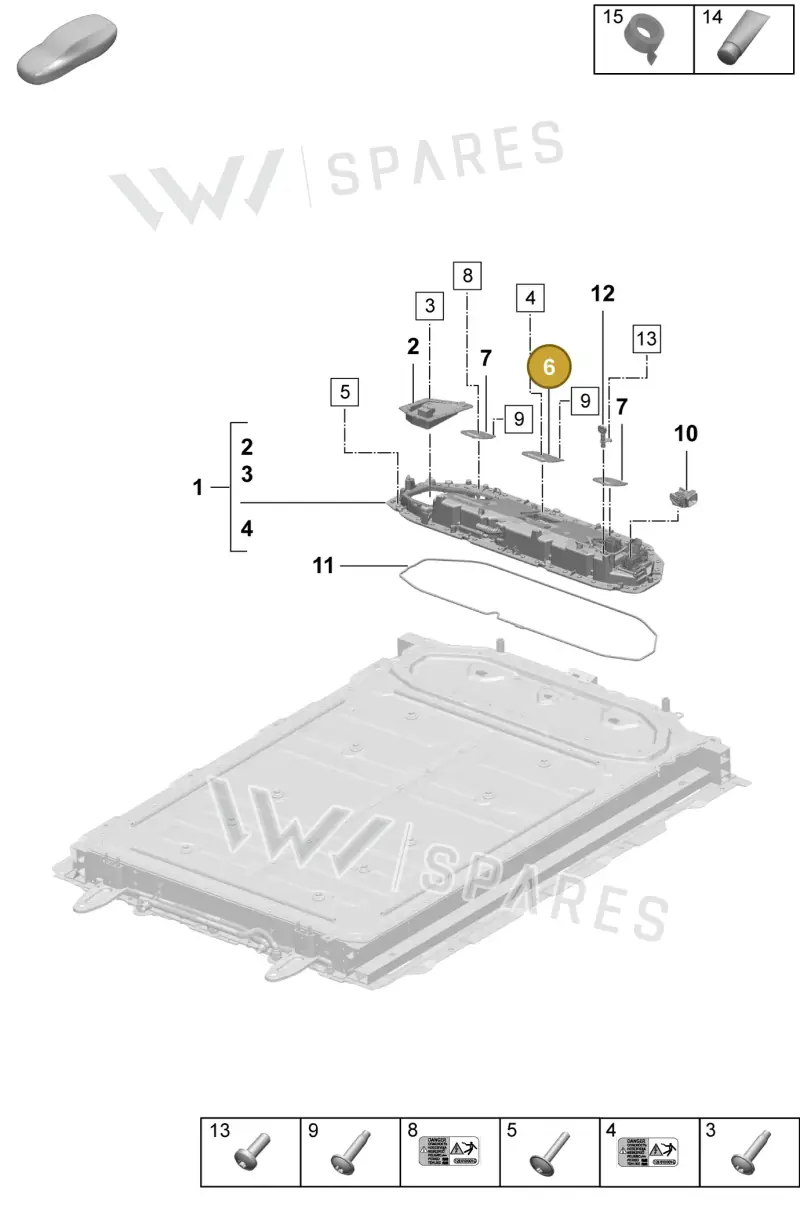 PAC915442B — Porsche Macan (2024-2024) diagram p61251010, position 6