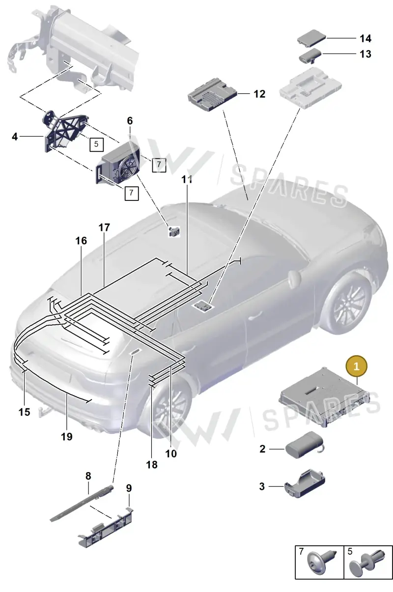PAD035282J — Porsche Cayenne Coupe (2023-2023) diagram p60901500, position 1