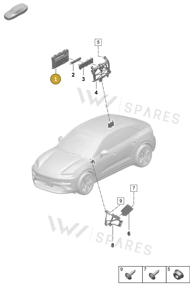 PAD035282LA — Porsche Macan (2024-2024) diagram p61901500, position 1
