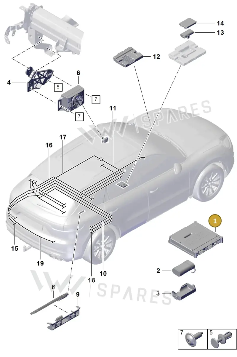 PAD035282N — Porsche Cayenne Coupe (2023-2023) diagram p60901500, position 1