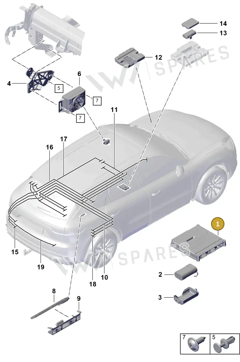 PAD035283H — Porsche Cayenne Coupe (2023-2023) diagram p60901500, position 1