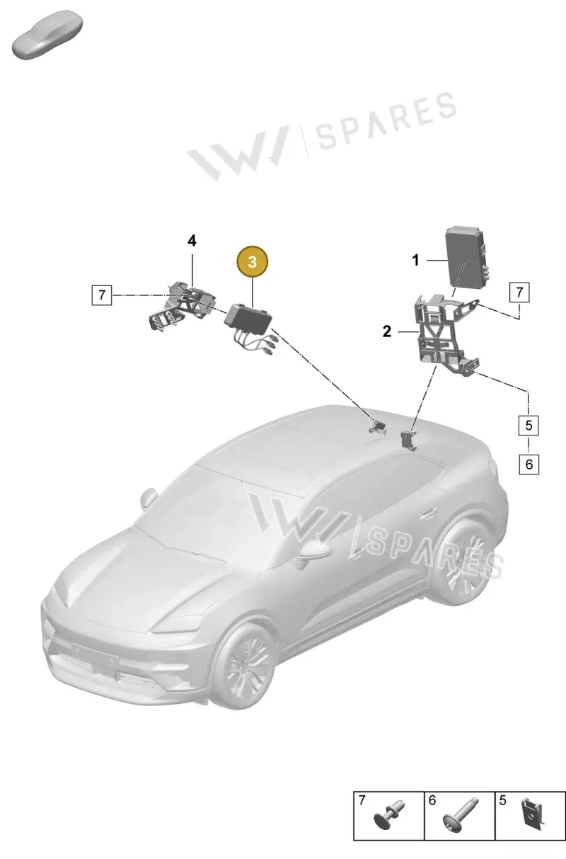 PAD035504A — Porsche Macan (2024-2024) diagram p61901700, position 3