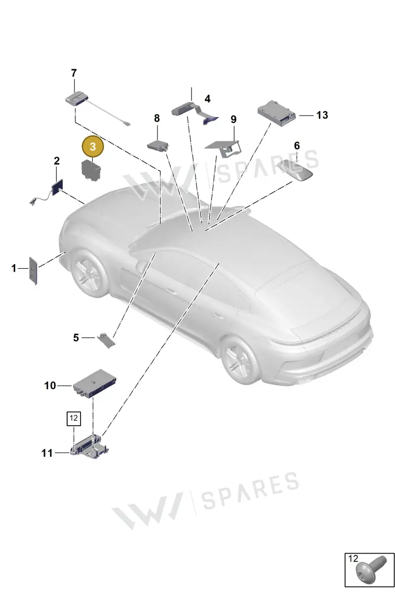 PAD035510 — Porsche Panamera (2023-2025) diagram p62911200, position 3