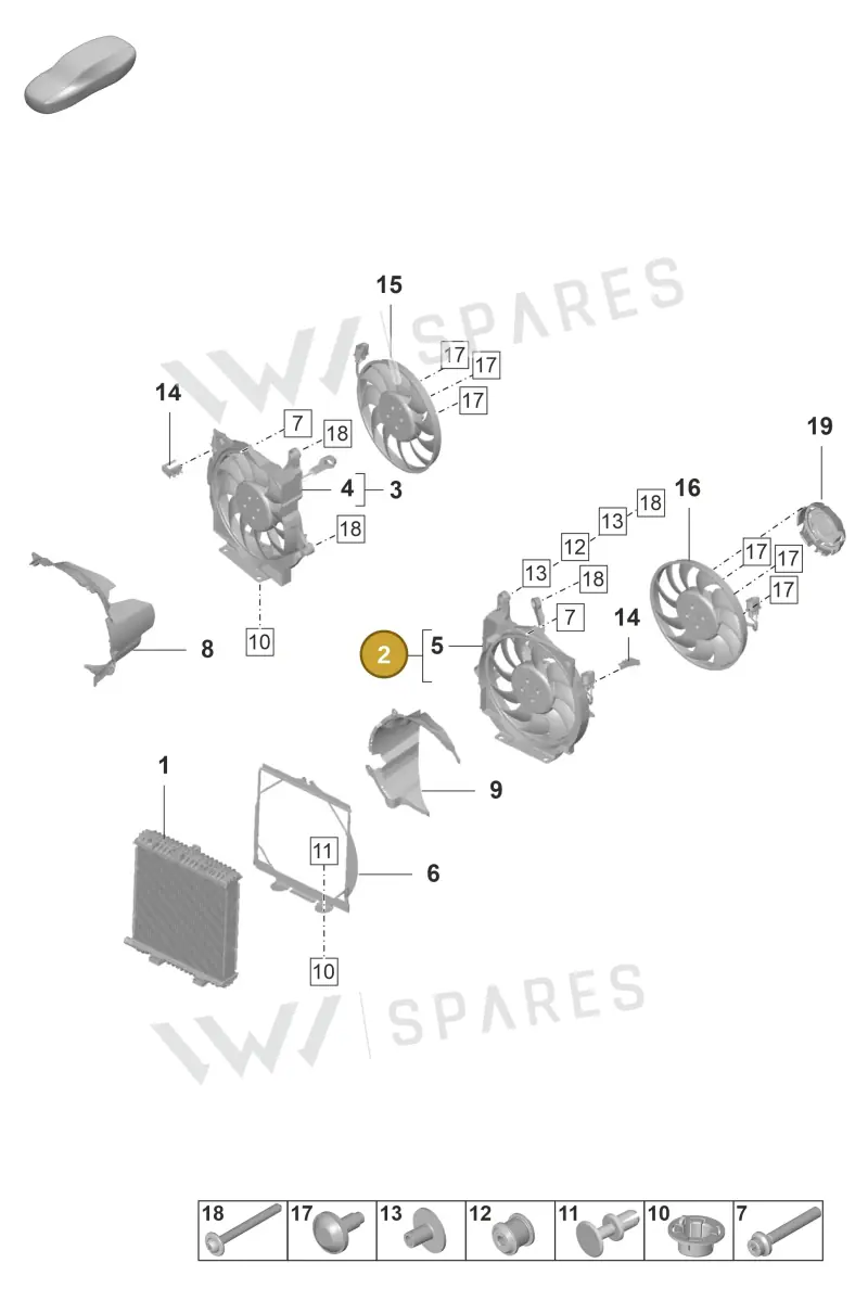 PAD121203A — Porsche Taycan Sport Turismo (2019-2024) diagram p56155200, position 2