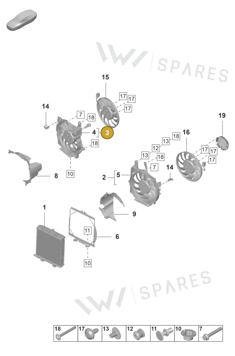 PAD121205A — Porsche Taycan Sport Turismo (2019-2024) diagram p56155200, position 3