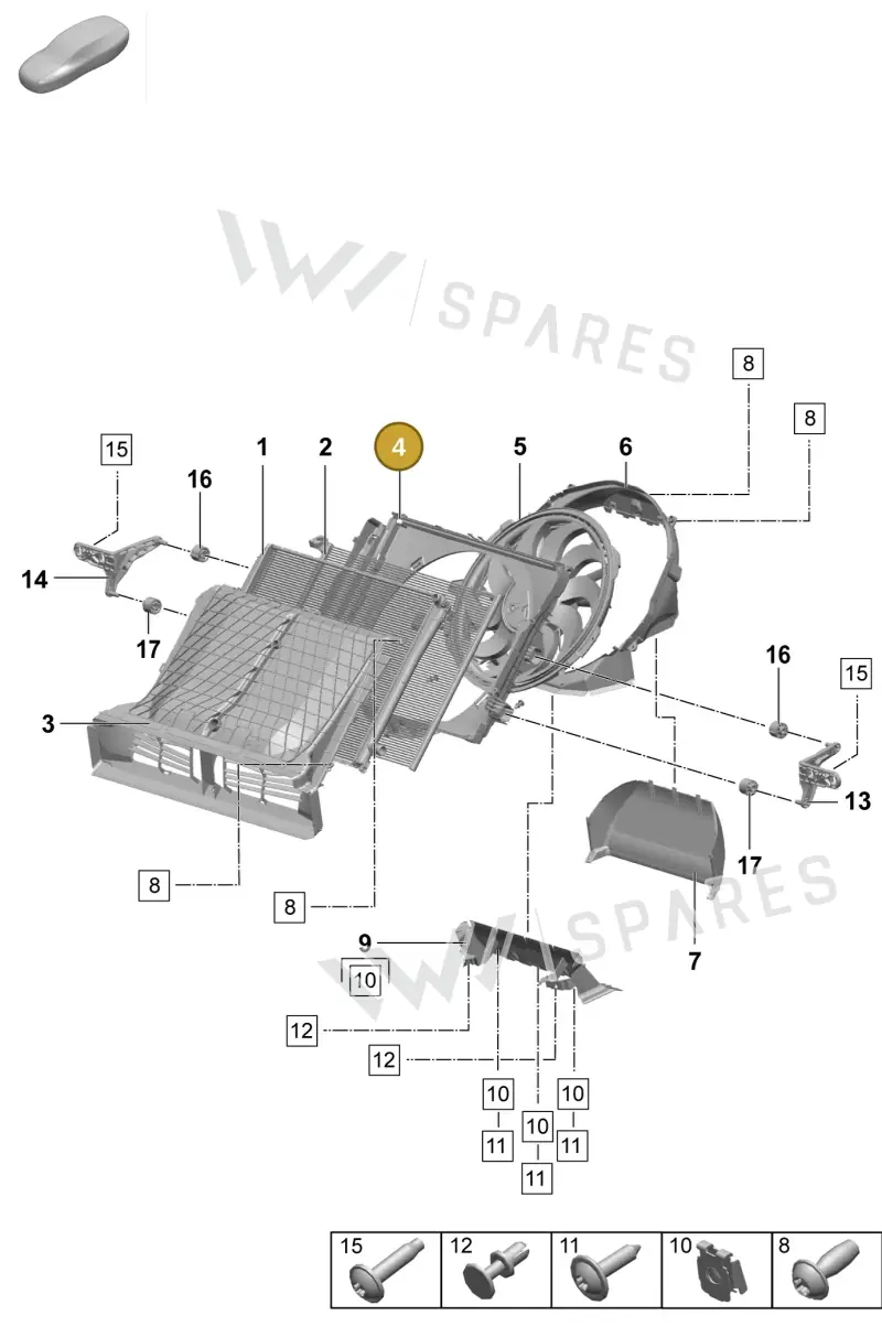PAD121360 — Porsche Macan (2024-2024) diagram p61155200, position 4
