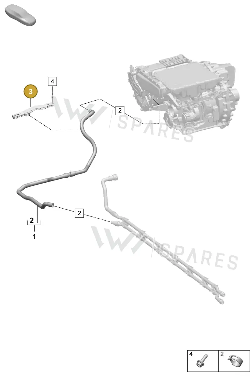 PAD121522 — Porsche Macan (2024-2024) diagram p61155060, position 3