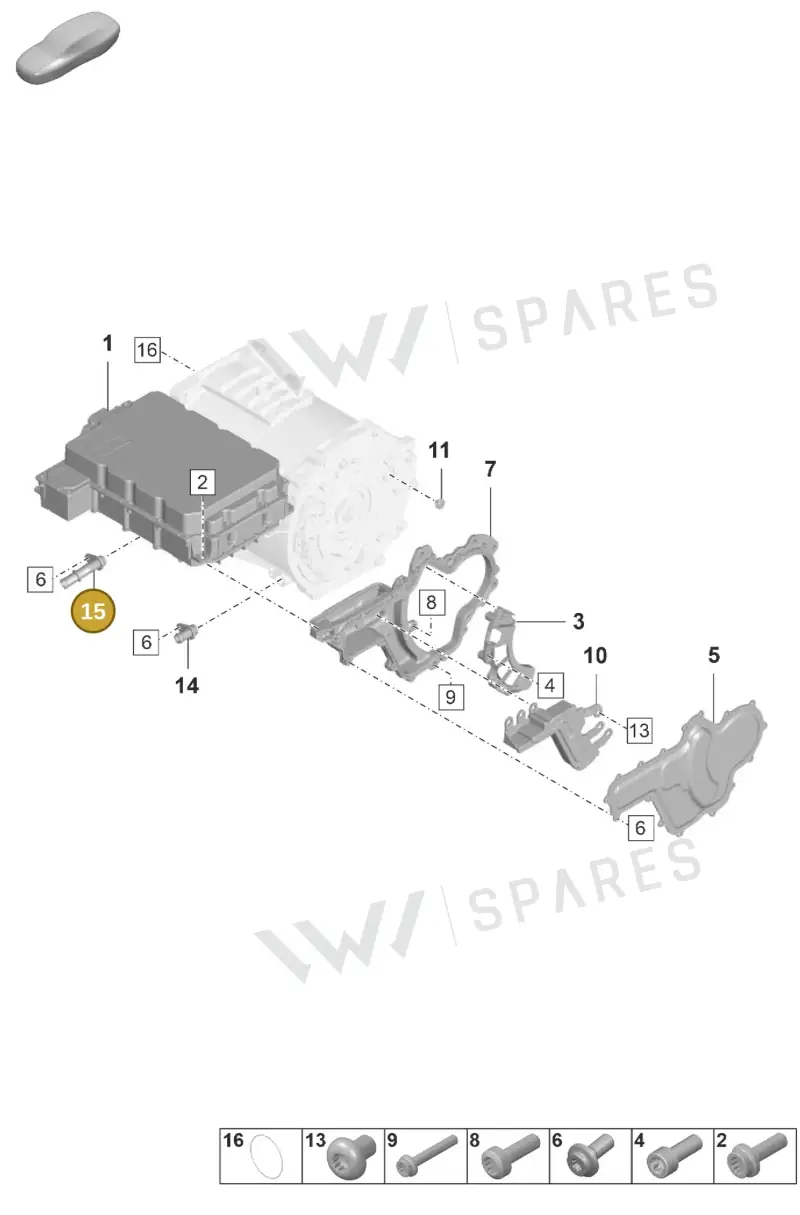 PAD121743 — Porsche Taycan Sport Turismo (2019-2024) diagram p56152050, position 15
