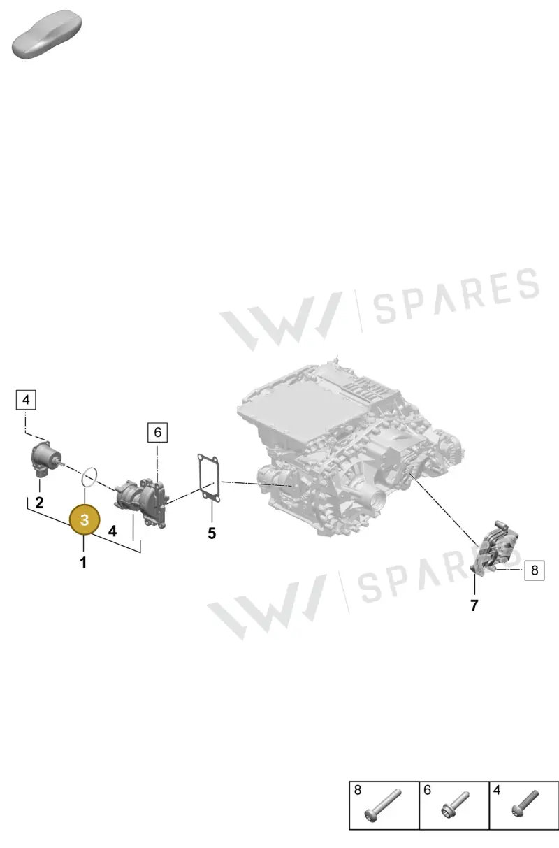 PAD301166 — Porsche Macan (2024-2024) diagram p61355140, position 3