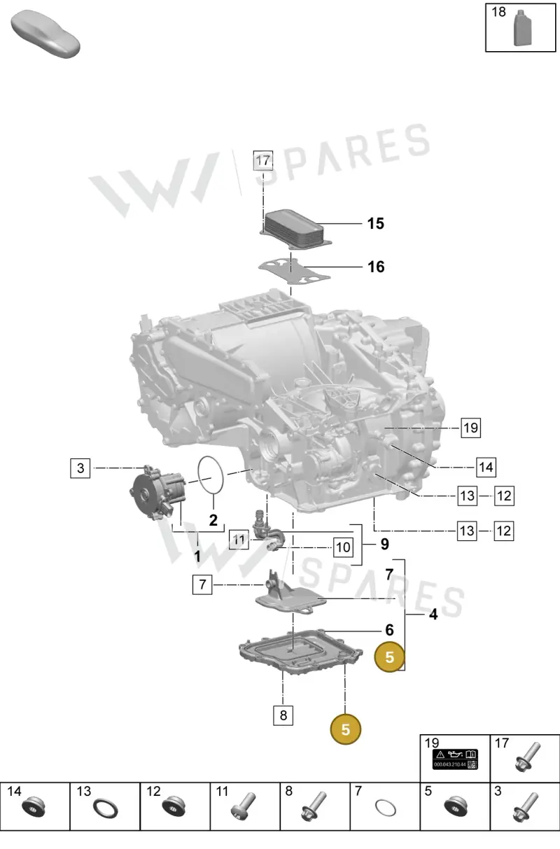 PAD301417 — Porsche Macan (2024-2024) diagram p61355100, position 5