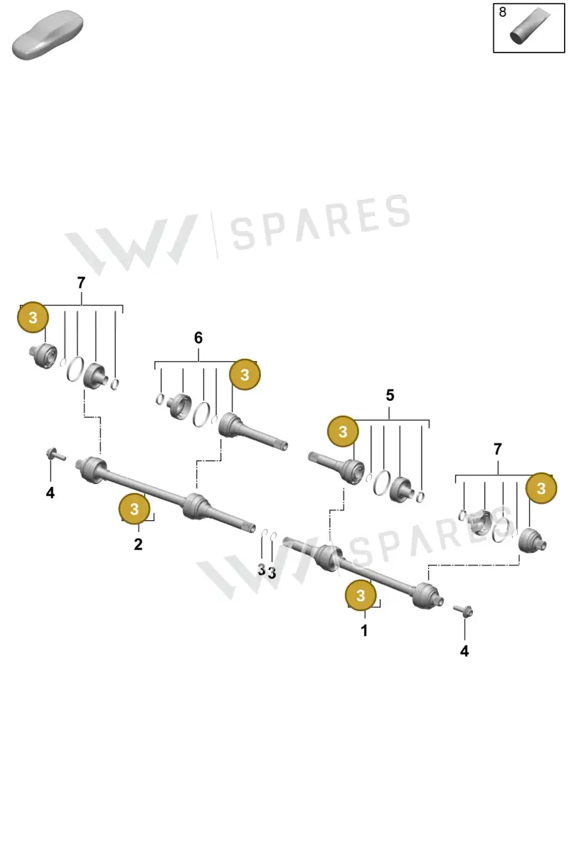 PAD311520 — Porsche Macan (2024-2024) diagram p61501100, position 3