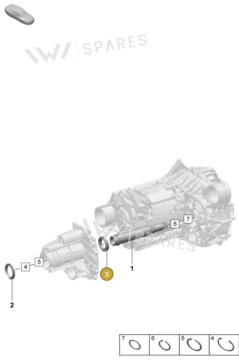 PAD311734A — Porsche Macan (2024-2024) diagram p61354110, position 3